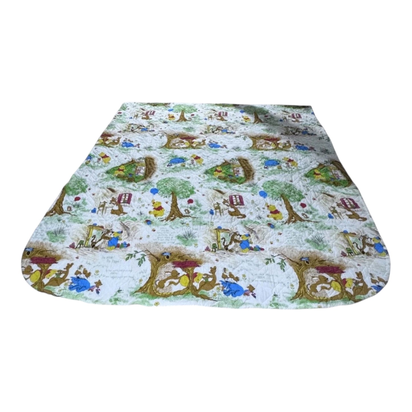 Vintage Walt Disney Winnie the Pooh Comforter Large Sears
