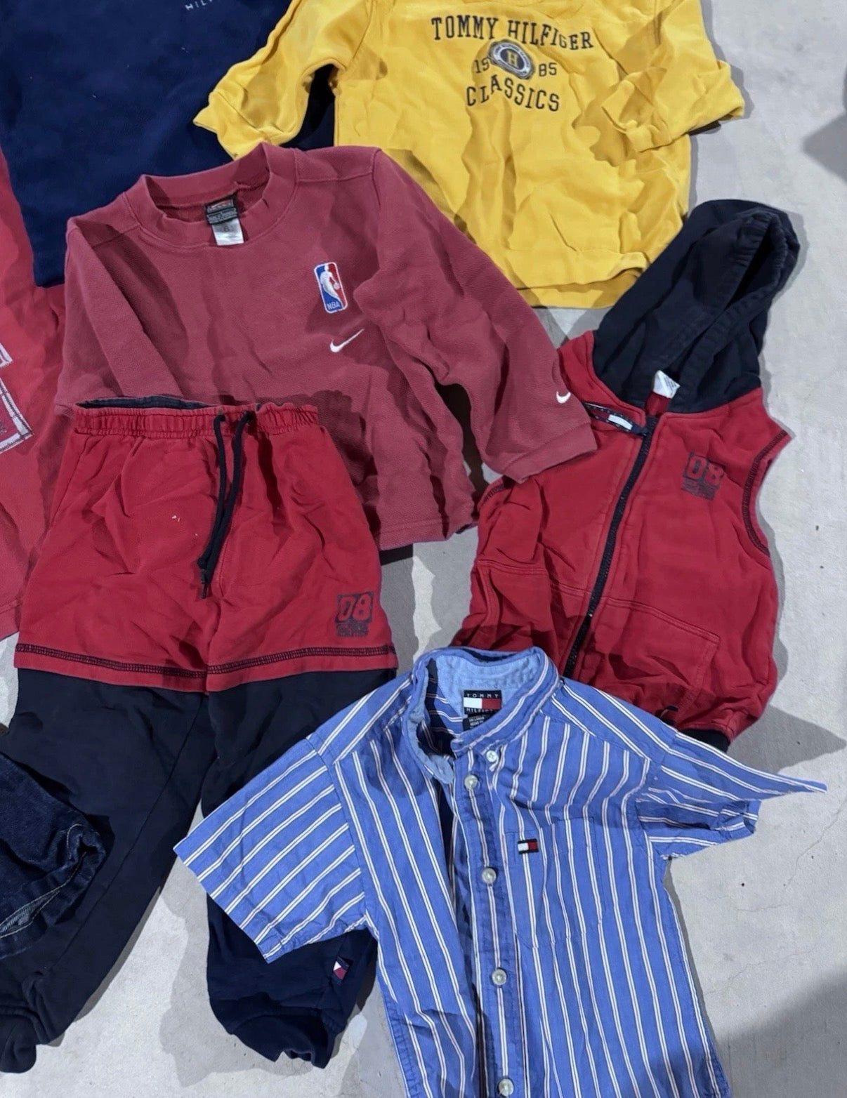 Vintage Kids Clothes 10 Piece Lot Toddler Youth 90s Y2K Tommy Nike Street Wear