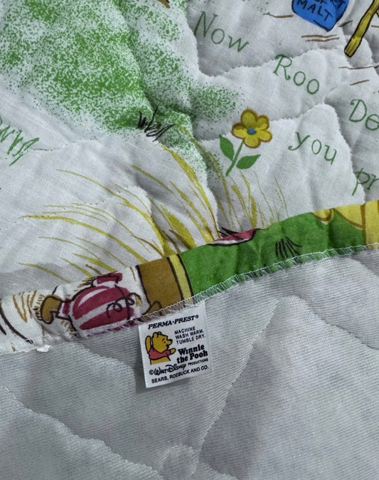 Vintage Walt Disney Winnie the Pooh Comforter Large Sears