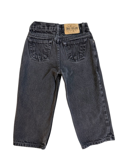 GAP Blue Jeans Loose Fit in Black Wash Size 4 *Rare Factory Flip*