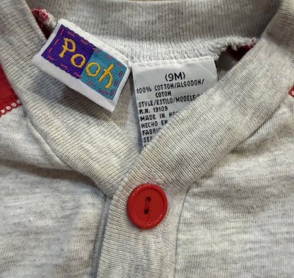 Vintage Y2K 90s Disney Winnie The Pooh Romper 9M Embroidered Tigger Pooh