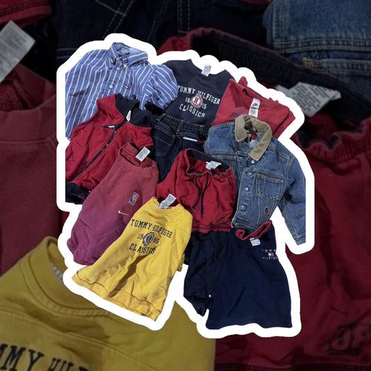 Vintage Kids Clothes 10 Piece Lot Toddler Youth 90s Y2K Tommy Nike Street Wear
