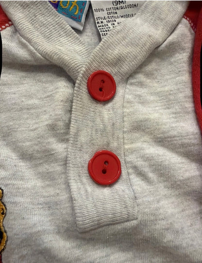 Vintage Y2K 90s Disney Winnie The Pooh Romper 9M Embroidered Tigger Pooh