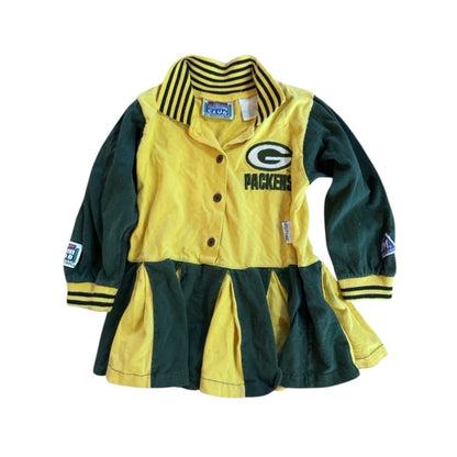 4T Vintage NFL Green Bay Packers Cheerleader Outfit 90s Touchdown Club